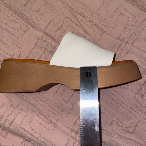 Brown/White Aldo Platform Sandals - Picture 3 of 4